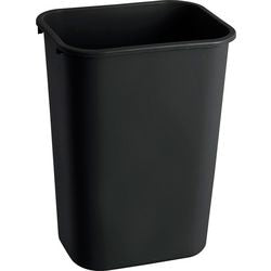 Poubelle de recyclage Rubbermaid rectangulaire noire 39 l
