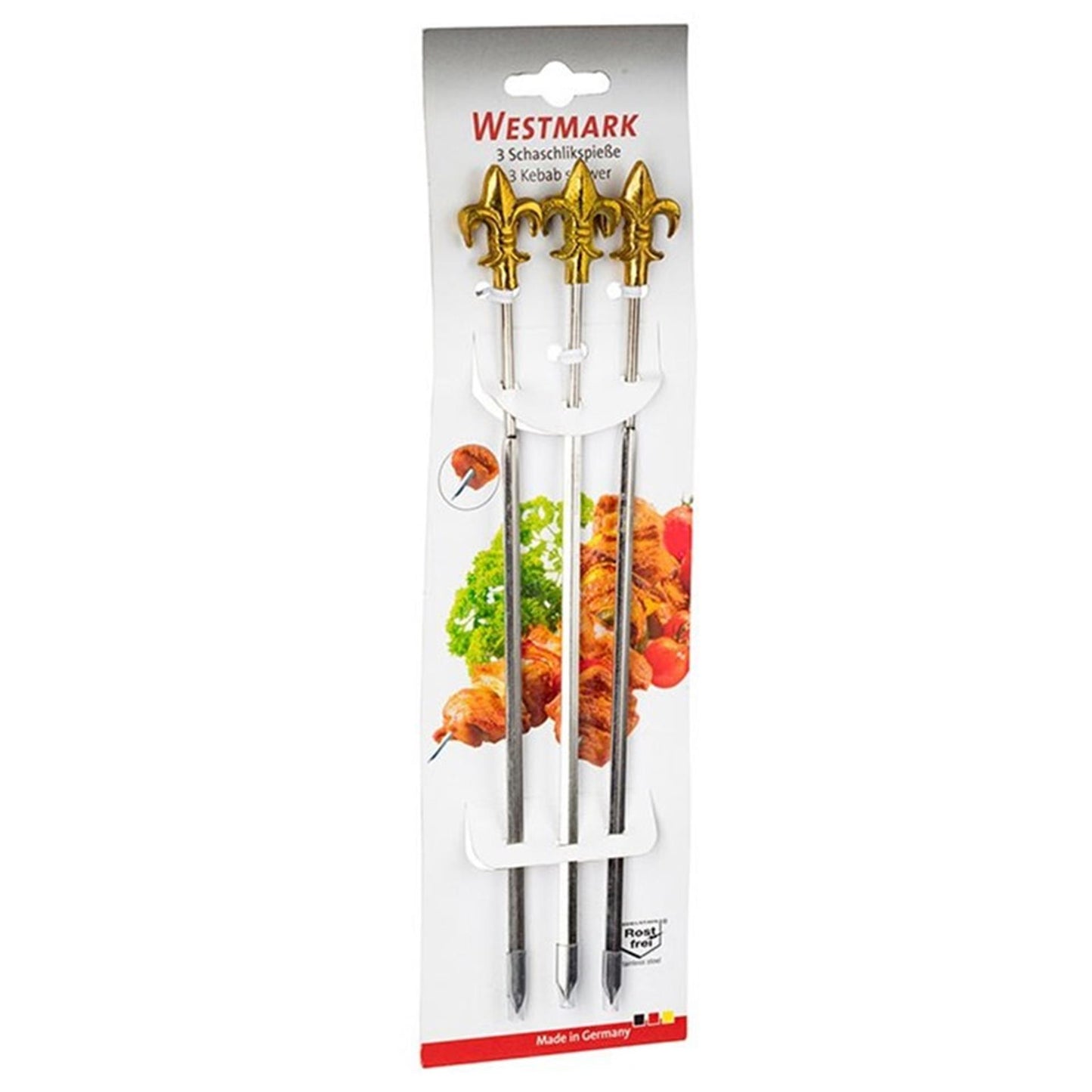 Westmark brochette de viande lilie inox 3 pièces