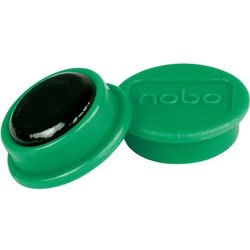Aimants magnétiques pour tableau blanc Nobo - pack de 10 - aimants 13 mm - vert