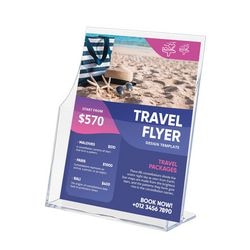 Porte-brochures archivo 2000 6142 cs tp ps (polystyrène) transparent