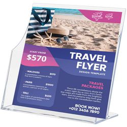 Porte-brochures archivo 2000 6143 cs tp ps (polystyrène) transparent