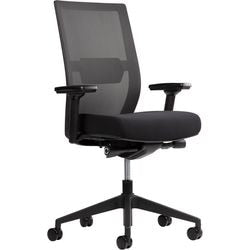 Chaise de bureau bisley bisen1335zw noire réglable en hauteur