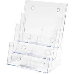 Porte-brochures deflecto 77301 transparent a4 portrait