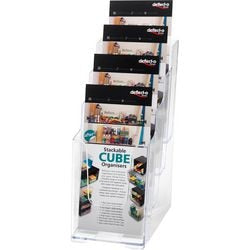 Porte-brochures deflecto 77701 transparent dl