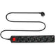 ACTIONNEMENT ACTIVER avec un interrupteur lumineux, 6 douilles, 3 m