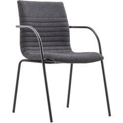 Chaise de conférence Schavenburg atc4-140-gf-bb tissu noir