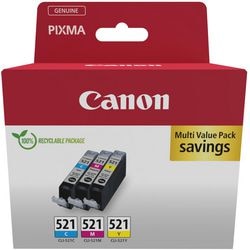 Cartouche d'encre canon 2934b015 521 cyan, jaune, magenta