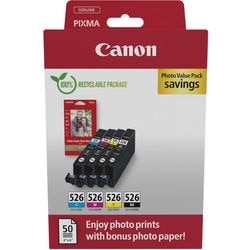 Cartouche d'encre canon 4540b019 526 cyan, jaune, magenta, noir
