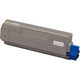 Cartouche de toner oki c610 jaune originale