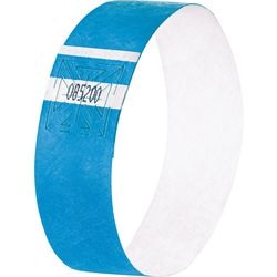 Bracelets événementiels Sigel - super doux - 255x25mm - bleu néon - 120 pièces - si-eb211