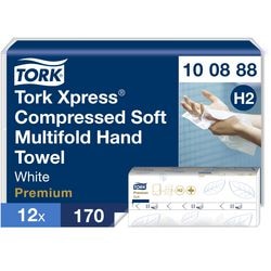 Serviette Tork 100888 h2 blanche