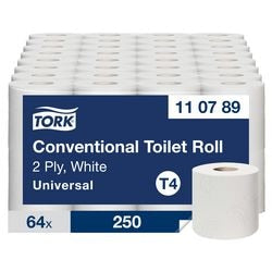Papier toilette Tork T4 110789 blanc 2 épaisseurs