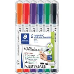 Staedtler tableau blanc lumocolor compact - boîte 6 pcs