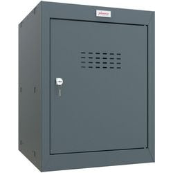 Armoire Phoenix 1 porte serrure à clé 400 x 400 x 520 mm anthracite, gris