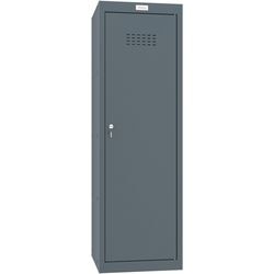 Armoire Phoenix 1 porte serrure à clé 400 x 400 x 1 265 mm anthracite, gris