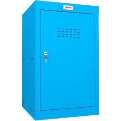 Armoire Phoenix 1 porte serrure à clé 400 x 400 x 665 mm bleu