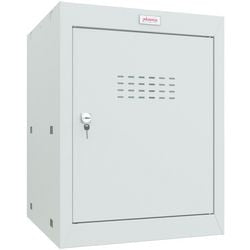 Armoire Phoenix 1 porte serrure à clé 400 x 400 x 520 mm gris