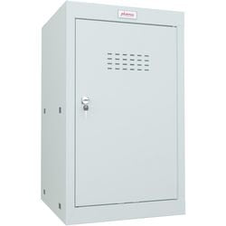 Armoire Phoenix 1 porte serrure à clé 400 x 400 x 665 mm gris