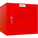 Armoire Phoenix 1 porte serrure à clé 400 x 400 x 365 mm rouge