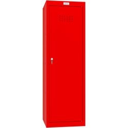 Armoire Phoenix 1 porte serrure à clé 400 x 400 x 1 265 mm rouge