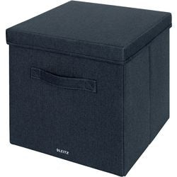 Boîte de rangement en tissu Leitz avec couvercle grande, lot de 2