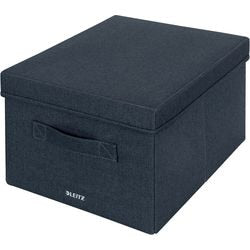 Boîte de rangement en tissu Leitz avec couvercle moyen, lot de 2