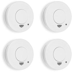 Smartwares 10.100.41 - détecteur de fumée 4pcs 85db - batterie 1 an, capteur 10 ans - certifié TUV - détecteur d'incendie