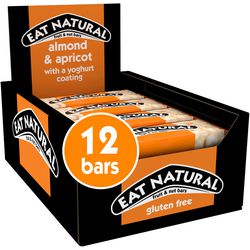 Barre de petit-déjeuner manger amande naturelle, abricot 40 g 12 pièces