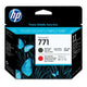 Tête d'impression hp 771 rouge chromatique, noir mat