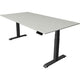 Bureau assis-debout Kerkmann Move 4 gris clair