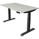Bureau assis-debout Kerkmann Move 4 gris clair