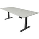 Bureau assis-debout Kerkmann Move 4 gris clair