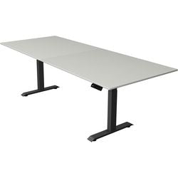 Bureau assis-debout Kerkmann Move 4 gris clair