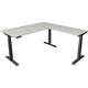 Bureau assis-debout Kerkmann Move 4 gris clair