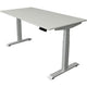 Bureau assis-debout Kerkmann Move 4 gris clair