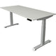 Bureau assis-debout Kerkmann Move 4 gris clair
