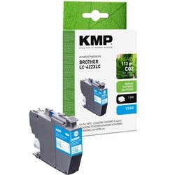 Cartouche d'encre kmp compatible brother lc422xlc cyan