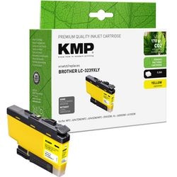 Cartouche d'encre kmp compatible brother lc3239xly jaune