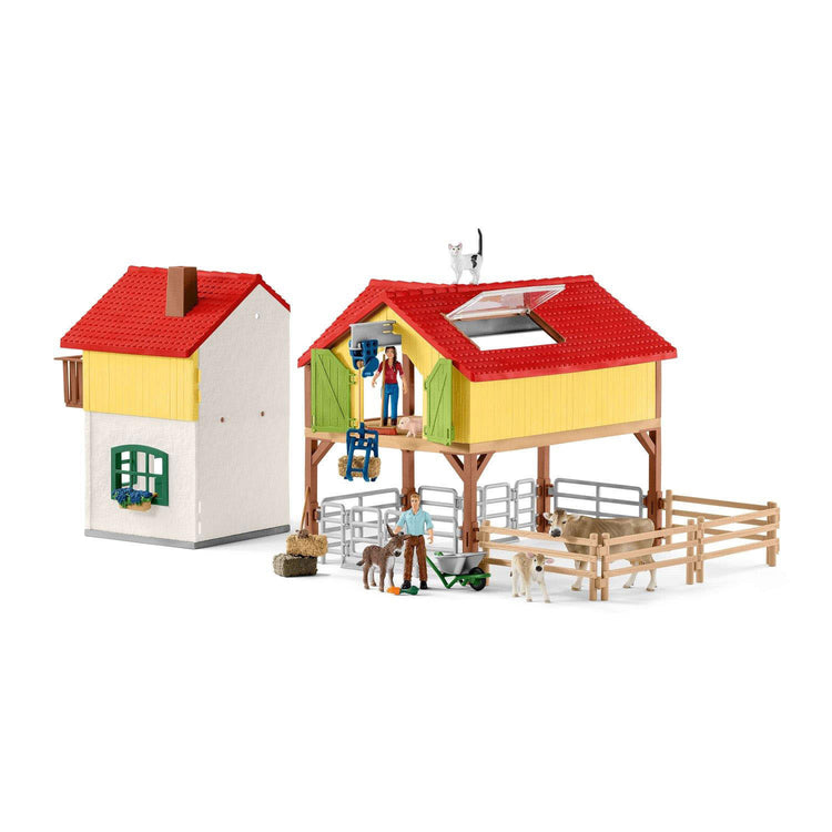 Schleich Farm World Farm avec des animaux stables et