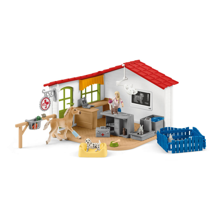 Schleich Farm World Vétérinaire Pratique avec animaux 42502
