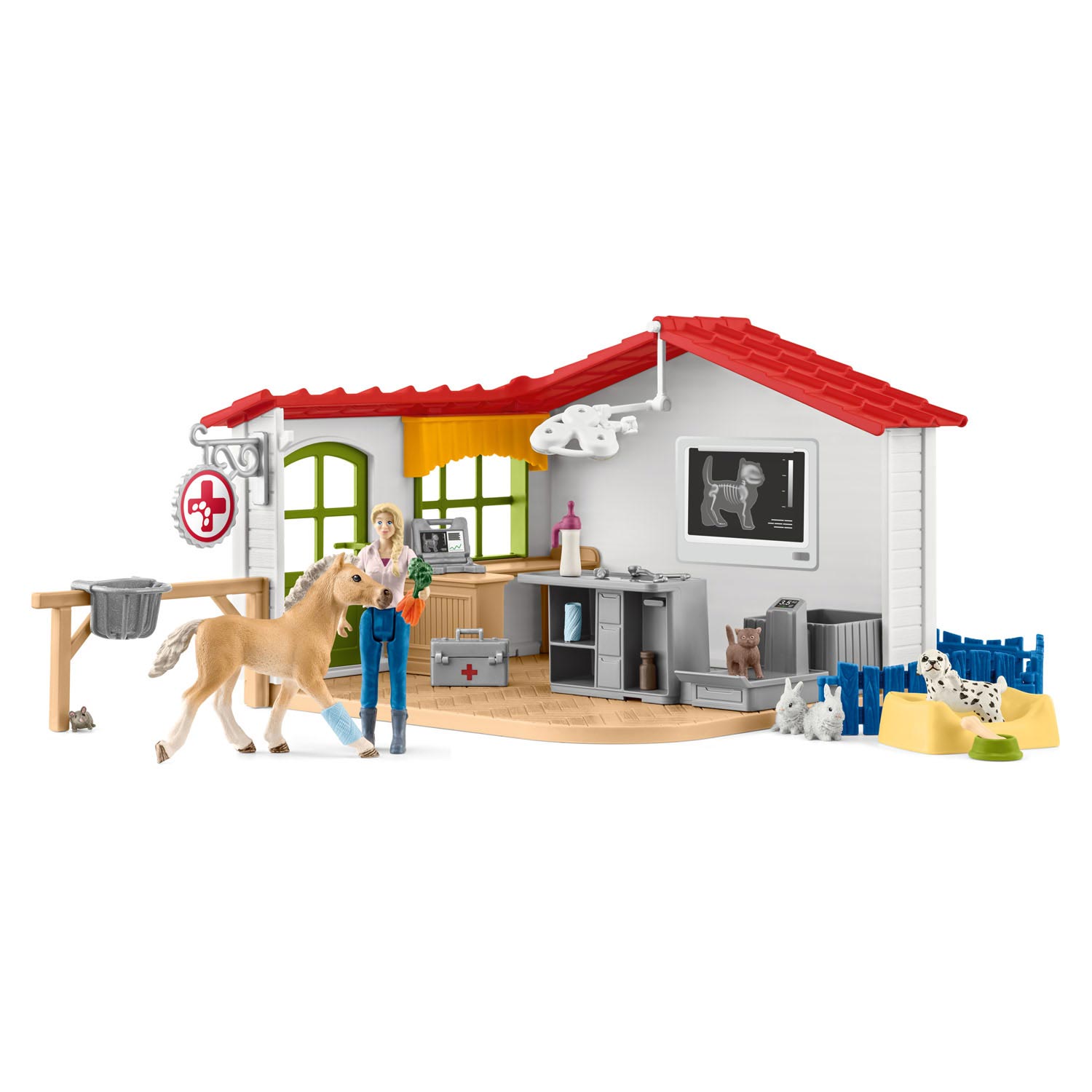 Schleich Farm World Vétérinaire Pratique avec animaux 42502