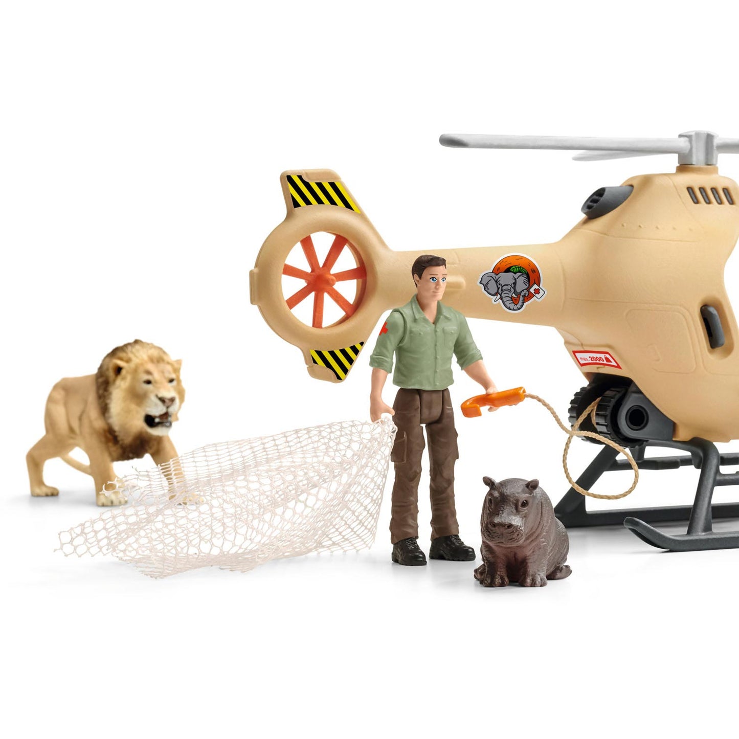 Schleich Wild Life Rescue Helicopter for Animals 42476