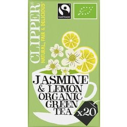 Thé clipper jardins de Tokyo thé vert jasmin citron sachets d'herbes