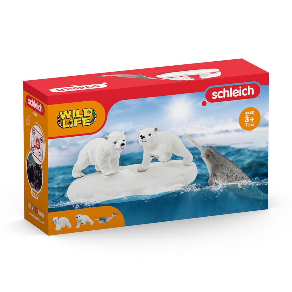 SCHLEICH WILD Life Polar Bear Slice Party