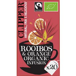 Thé clipper rooibos orange sachets d'infusion bio