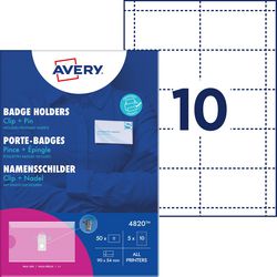 Badge nominatif avery zweckform 4820