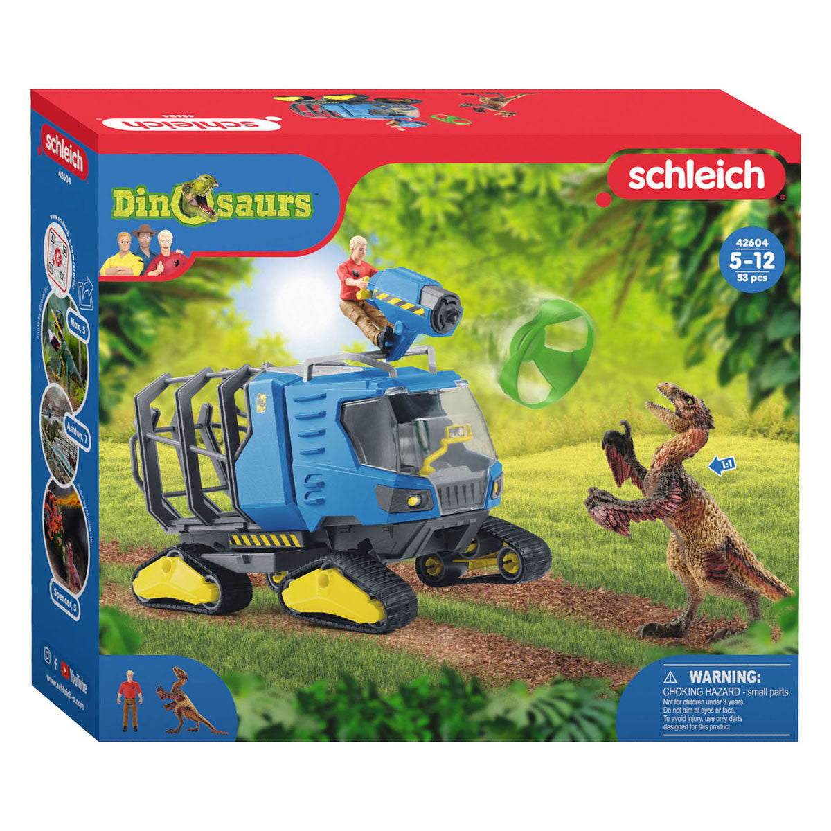 SCHLEICH DINOSAURS SITE VÉHICULE 42604