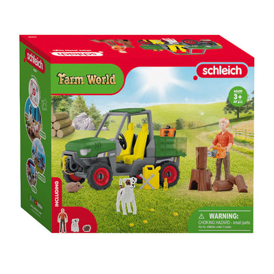 Schleich Farm World Houtzager avec véhicule 42659