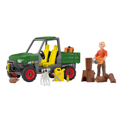 Schleich Farm World Houtzager avec véhicule 42659