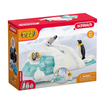Famille de pingouin de la vie sauvage de Schleich